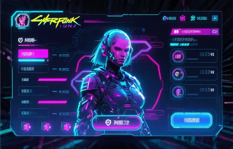 赛博朋克主题老虎机